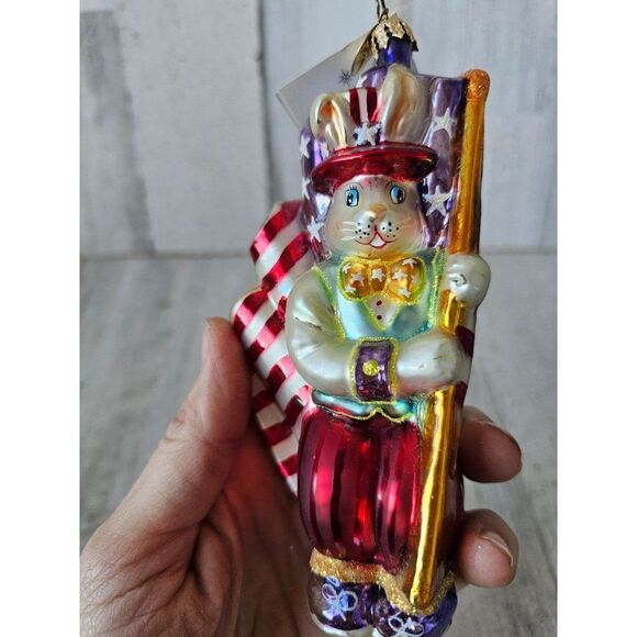 Radko Billy Doodle dandy flag American Bunny rabbit Easter Americana patriotic o - Picture 2 of 9